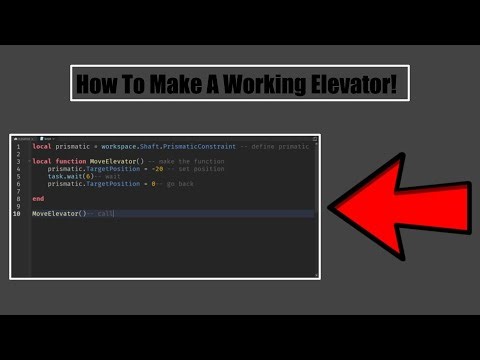 📜How To 'SCRIPT' A Working Elevator📜 - ROBLOX 2022