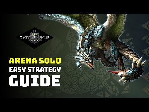 MHW | Arena Azure Rathalos - Solo Easy Strategy / Guide (No Skill Needed) Dual Blades
