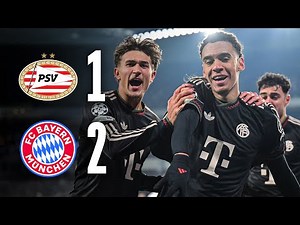 MUSIALA & KANE GOALS SECURE AWAY WIN | PSV Eindhoven - FC Bayern | Champions League-Highlights