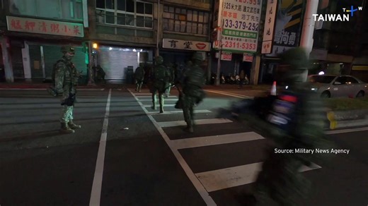 Military practices deployment using Taipei’s MRT