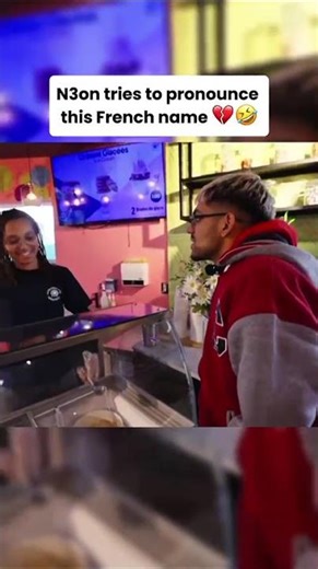 N3on tries to pronounce this French name and FAILS 💔🤣 #youtubeshorts