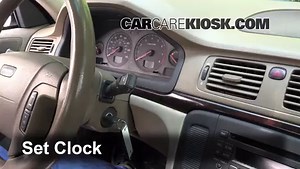 How to Set the Clock / Change Time on a 2003 Volvo V40 1.9L 4 Cyl. Turbo
