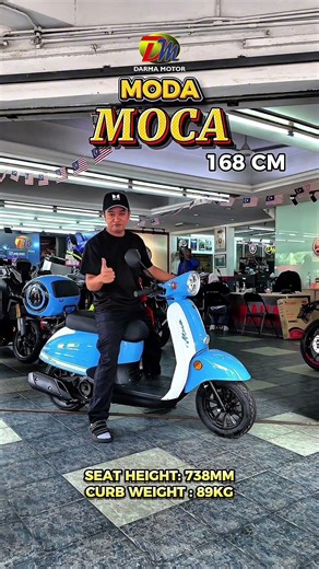 Moda Moca Seat Height Test #darmamotor #moda #moca #scooter #seatheight #fypシ