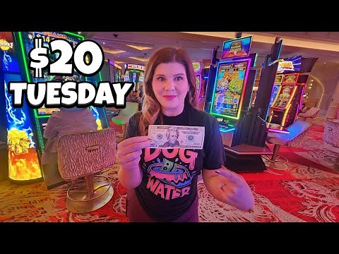 I Tried the $20 Method on 10 NEW Slot Machines in Las Vegas!