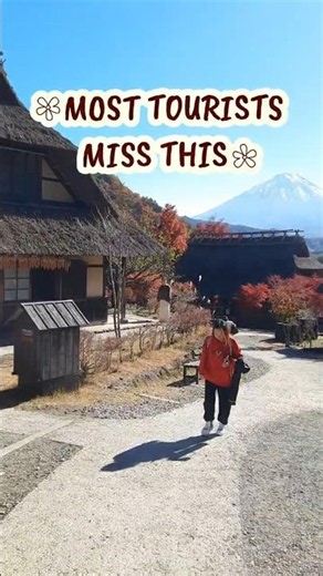 Most Tourists Miss This Village Near Mount Fuji 🗻📍 Saiko Iyashi no Sato Nenba #shorts #japan #travel