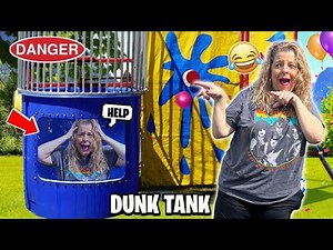 I WAS PRANKED WITH A DUNK TANK ! ( FREEZING WATER! )