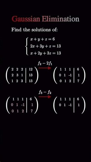 GAUSSIAN ELEMINATION #maths