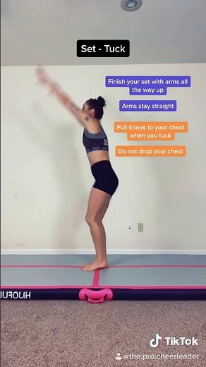 Back Tuck Drills - How to do a Backflip - Back Tuck Tutorial | The Pro Cheerleader