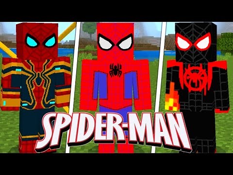 New SPIDERMAN mod for Minecraft Bedrock