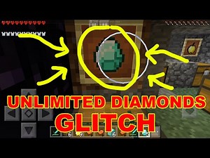 Unlimited Diamonds Glitch - Minecraft - How to duplicate diamonds