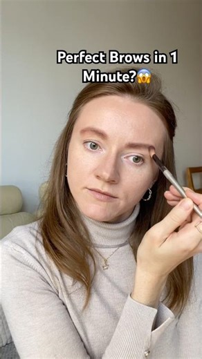 Perfect Brows in 1 Minute?😱 #makeup #beauty