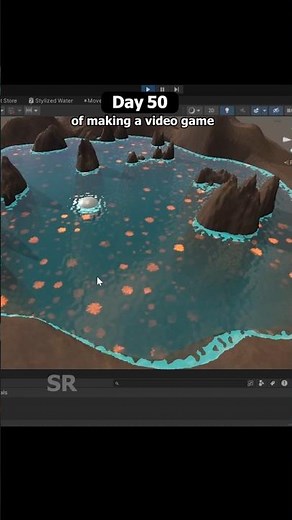 Improving my water shader for my game. Unity Shader graph water material. #shaders #3d #gamedev