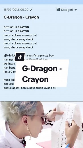 G-Dragon Crayon Lyrics and Kpop Music Video