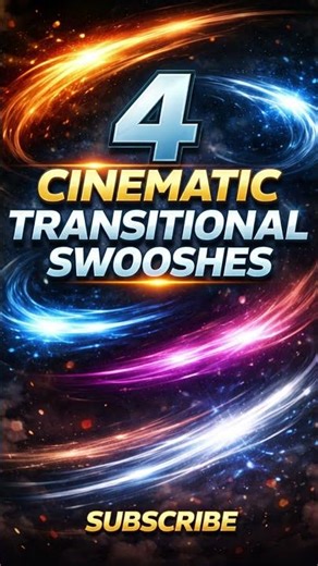 4 Cinematic Transition Swooshes | Whoosh Sound Effects Pack