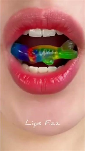 Lips Eating Fish ASMR 🐟🌈 #shorts #asmr #mukbang #입술 #fish #lips #입술 먹는#eating #subscribe #emoji