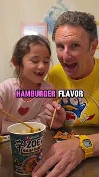 Eating KPOP Demon Hunters Instant Noodles