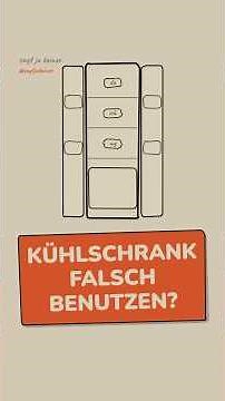 Kühlschrank richtig einräumen – und woher das Eis hinten kommt