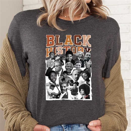 Black History Icons Shirt: Powerful African American Heroes Shirt, Black History Month Tee, Melanin Legends Shirt, Civil Rights Tribute Tee - Etsy