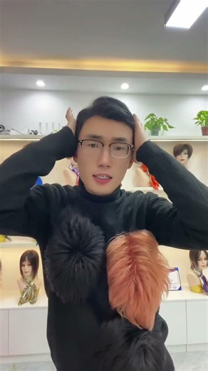 零下三度的天也阻挡不了我躁动的心This Expression Is Really Amazing😄#Tóc Giả Nam #Tóc Giả#メンズウィッグ #ウィッグ