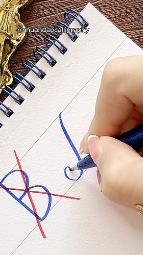 192K views · 857 reactions | How to write letter B #moderncalligraphy #nhuandaocalligraphy | Nhuan Dao Calligraphy 101 | Facebook