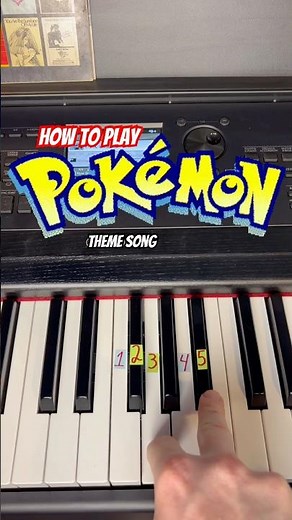 How to play Pokémon theme song ‼️#piano #pokemon #pianotutorial