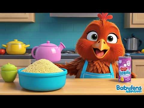 Baby Hen Climbs the Kitchen Table for Snacks 🐔🍪 | Funny and Fun Kids Nursery Rhyme Animation