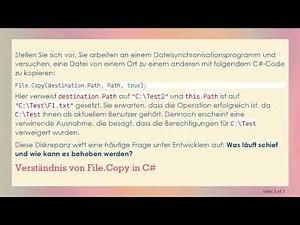 Verstehen von Dateiberechtigungen und Kopieren von Dateien in C#