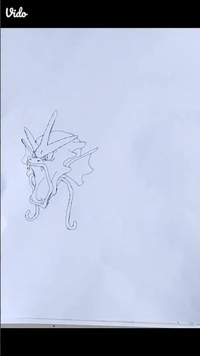 How to Gyarados draw #pokemon #anime