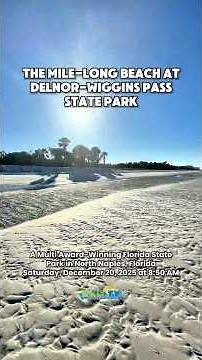 Low Tide on a Beautiful Saturday Morning at Delnor-Wiggins Pass State Park in North Naples, Florida