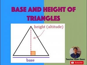 How to identify the Base and Height of Triangles