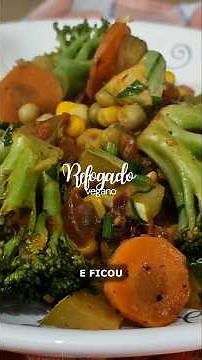 Refogado vegetariano rápido e fácil para o dia a dia