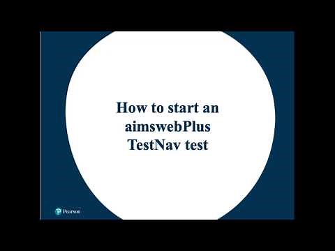 Launch an aimswebPlus TestNav test