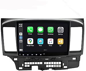 SYGAV Android Car Stereo for 2014-2017 Mitsubishi Lancer EVO X Head Unit with OEM Rockford Fosgate AMP Radio GPS Navigation
