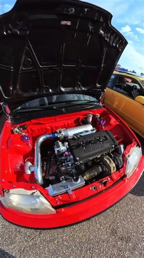 Honda CRX with a Huge Turbo #trending #automobile #caribbeancountries #cartok #jdmlife90s