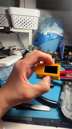 Sorry for the mess//new 1200mAh power battery🤑🤑#esp32projects #m5stickplus2 #viral #fyp #esp32