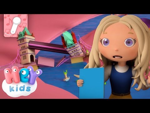 London Bridge is falling down 🎤 KARAOKE | Songs for Kids | HeyKids Nursery Rhymes