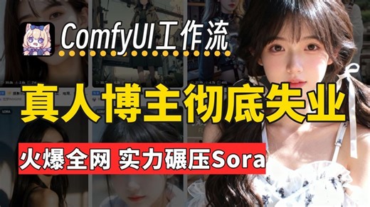 【秋叶 ComfyUI教程】全网超强大尺度 Al生成视频教程（免费并且无限制），一张美女图3分钟生成你喜欢的电影，揭秘！怎么用Al做自媒体！涨粉太快！