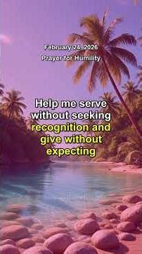 Prayer for humility and growth