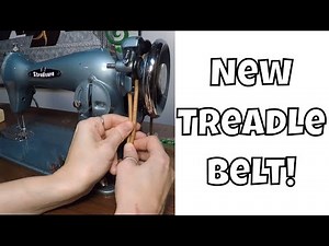 How to Replace a Treadle Belt Step By Step with Leah Day