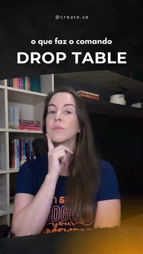 DROP TABLE - #sql #droptable #bancodedados #dados #sqlparainiciantes #createse