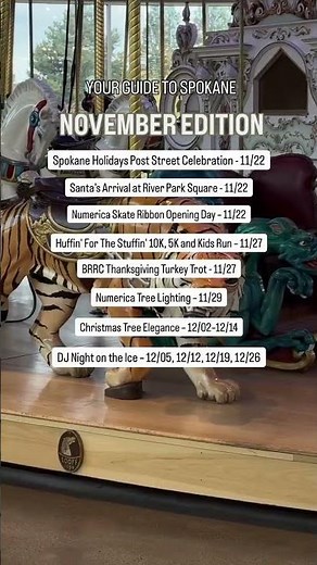 Visit Spokane Guide to November Activities. November, 2025 in Spokane Washington