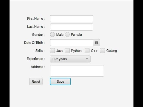 javafx registration form in intellij with scenebuilder