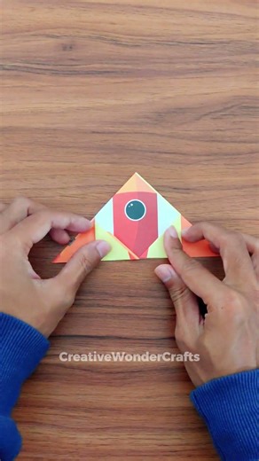 Easy Origami Rocket🚀 | Paper Craft Tutorial #Shorts #origami #diy#craft #papercraft