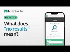 How To Find People In TruthFinder When It Shows "No Results"