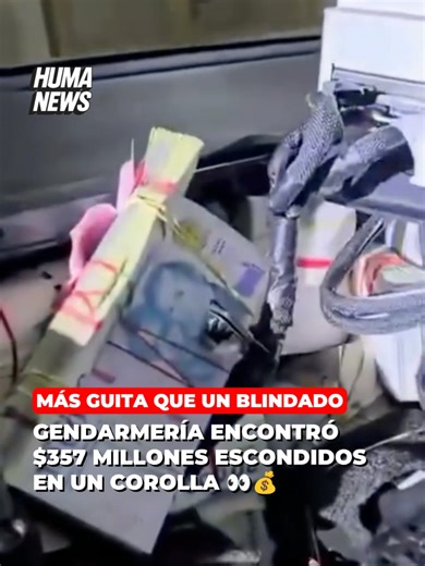 $357 millones en el torpedo de un auto 💸🚗 La Justicia federal de Reconquista avanzó con una investigación por presuntas maniobras financieras ilegales y lavado de dinero. Todo arrancó tras un control de Gendarmería en Avellaneda, donde encontraron más de 357 millones de pesos escondidos dentro de un vehículo. 📌 Qué pasó: 📍 El procedimiento fue sobre la Ruta Nacional 11, en la zona rural de Avellaneda, cerca de El Timbó. 🚓 Durante la inspección, los efectivos detectaron modificaciones en el 