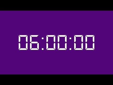 6 minute countdown timer