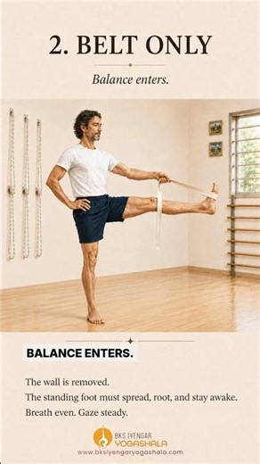 Balance begins before the leg lifts.