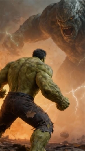 The Hulk faces a monstrous giant in an epic clash of raw power and destruction. Who walks away from this battle for the ages? #Hulk #Marvel #avengers #MonsterFight #hulkvsmonsters | Multiverse Mayhem