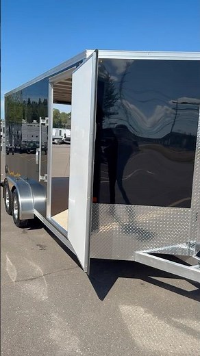 Enbeck 7X16 Aluminum Enclosed Trailer. Canadian made. Contractor ready. #enbeck
