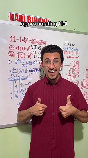 Approximating 11-1 Using Cube Roots in 35 Minutes